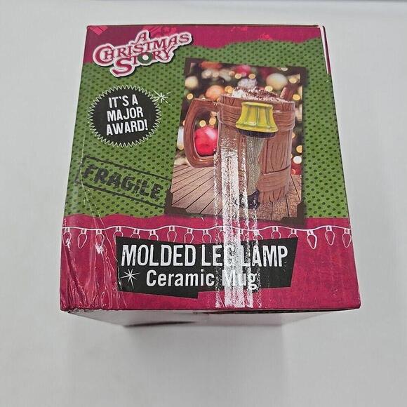 A Christmas Story Leg Lamp 29oz New Molded Ceramic Mug 3-D Cup Stein W/ Handle - Picture 7 of 8